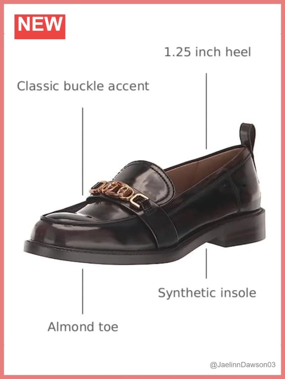 Sam Edelman Christy Almond Toe Loafers with Buckle - Leather & Synthetic